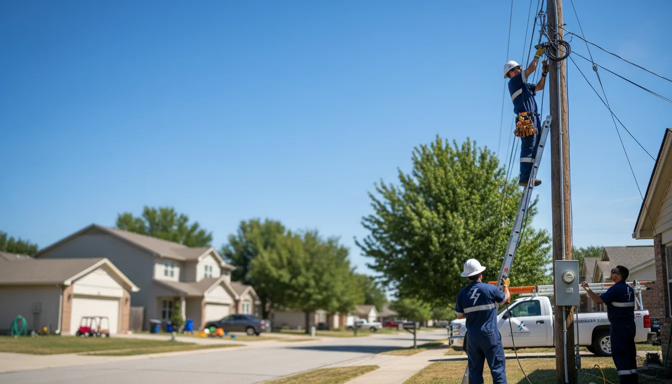 Residential electrician providing installation services in Sibley, IA